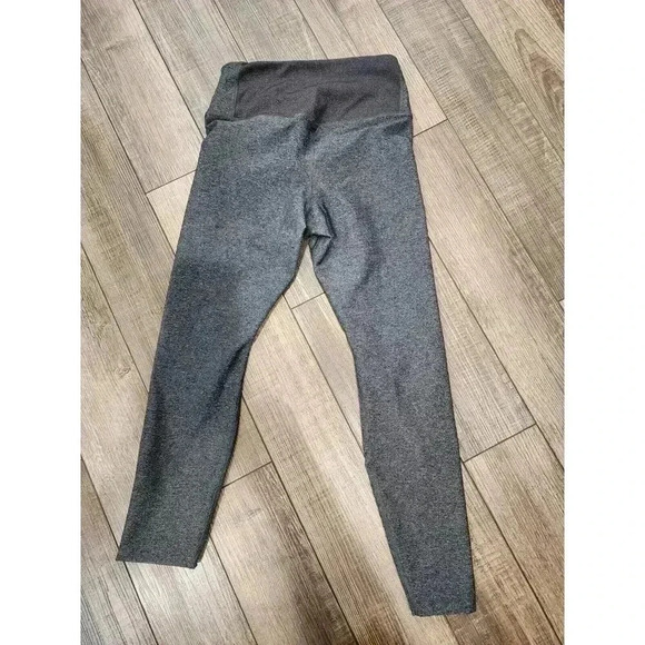 Nike Dri-fit Leggings Women's Size Medium Gray Ribbed Back - Picture 4 of 7